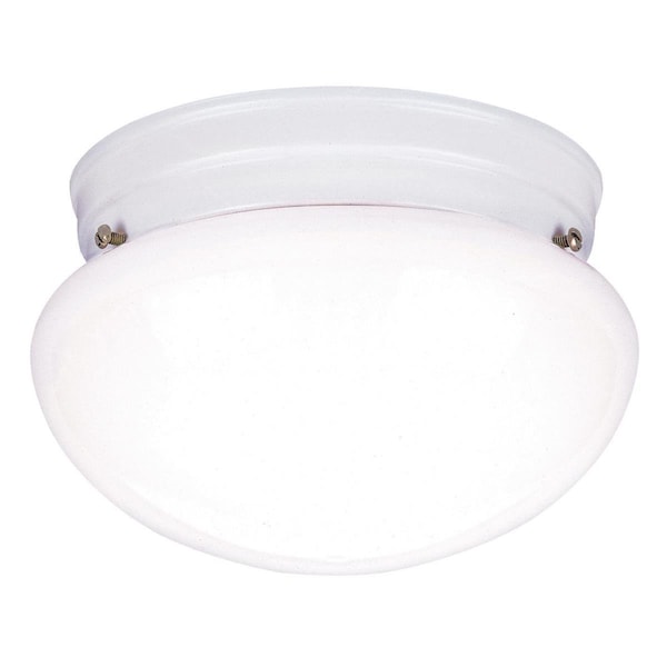 Westinghouse Fixture Ceiling Flush-Mount 60W Mushroom 7.25In White White Glass 6669900 - main